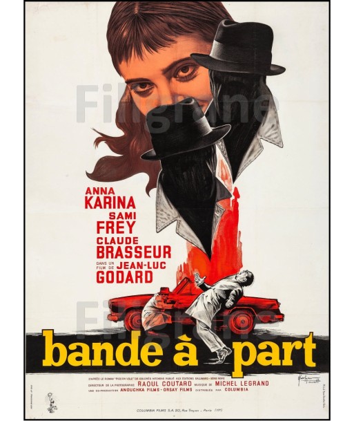 BANDE à PART FILM Ronn-POSTER/REPRODUCTION d1 AFFICHE VINTAGE soldes