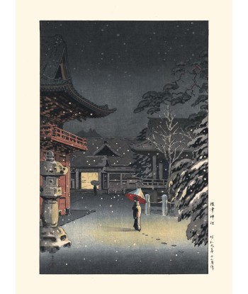 Neige au Sanctuaire de Nezu de Koitsu | Reproduction Fine Art Comparez plus de prix