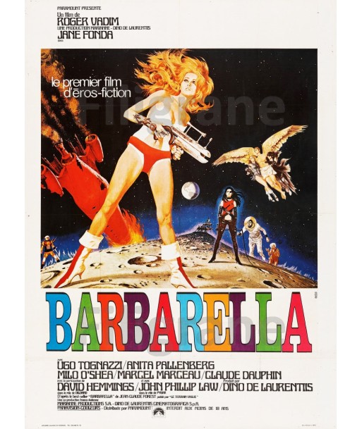 BARBARELLA FILM Rqmc-POSTER/REPRODUCTION d1 AFFICHE VINTAGE Voir les baskets