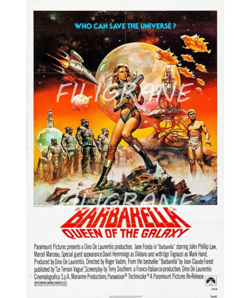 BARBARELLA FILM Ruoc-POSTER/REPRODUCTION d1 AFFICHE VINTAGE Découvrez la collection