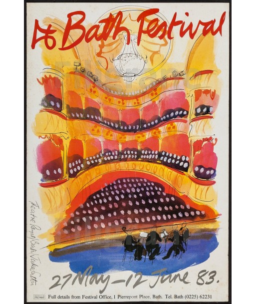 BATH FESTIVAL 1983 Rixl-POSTER/REPRODUCTION d1 AFFICHE VINTAGE Comparez plus de prix