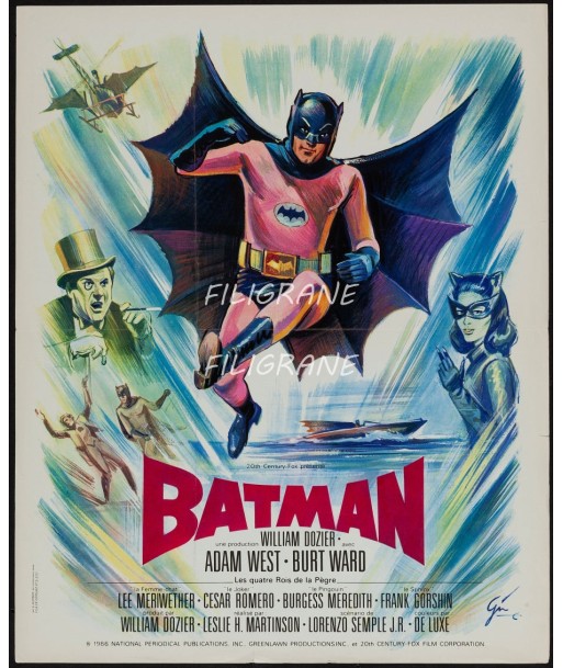 BATMAN FILM Ryns-POSTER/REPRODUCTION d1 AFFICHE VINTAGE outlet