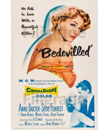 BEDEVILLED FILM Rqry-POSTER/REPRODUCTION d1 AFFICHE VINTAGE en stock