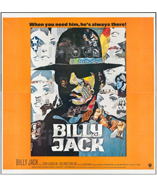 BILLY JACK FILM Rsbi-POSTER/REPRODUCTION d1 AFFICHE VINTAGE de France