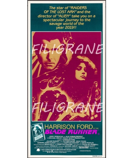 BLADE RUNNER FILM Rtwn-POSTER/REPRODUCTION d1 AFFICHE VINTAGE JUSQU'A -70%! 