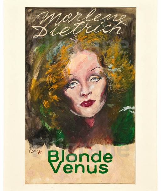 BLONDE VéNUS FILM Rdiq-POSTER/REPRODUCTION d1 AFFICHE VINTAGE rembourrage situé sous