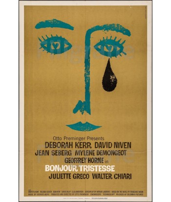 BONJOUR TRISTESSE FILM Rrml-POSTER/REPRODUCTION d1 AFFICHE VINTAGE des créatures d'habitude