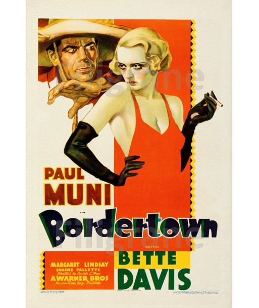 BORDERTOWN FILM Rgyt-POSTER/REPRODUCTION d1 AFFICHE VINTAGE 50-70% off 