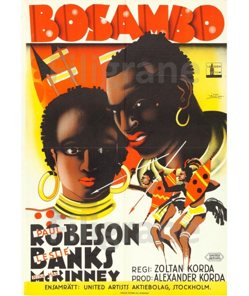 BOSAMBO FILM Rvoc-POSTER/REPRODUCTION d1 AFFICHE VINTAGE des créatures d'habitude