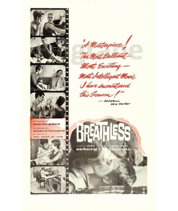 BREATHLESS FILM Rggg-POSTER/REPRODUCTION d1 AFFICHE VINTAGE suggérées chez