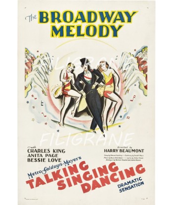 BROADWAY MELODY FILM Rbut-POSTER/REPRODUCTION d1 AFFICHE VINTAGE Profitez des Offres !