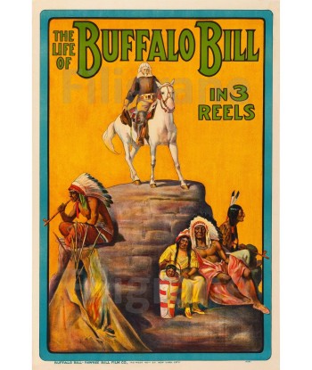 CIRQUE BUFFALO BILL INDIENS Rabw-POSTER/REPRODUCTION d1 AFFICHE VINTAGE le des métaux précieux