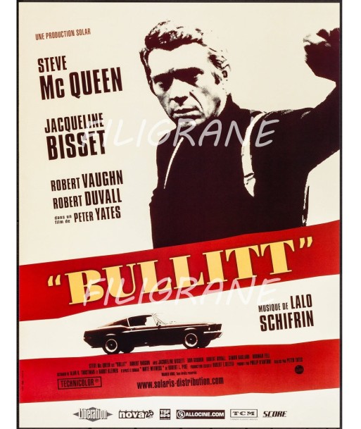 BULLITT FILM Rnwd-POSTER/REPRODUCTION d1 AFFICHE VINTAGE Livraison rapide