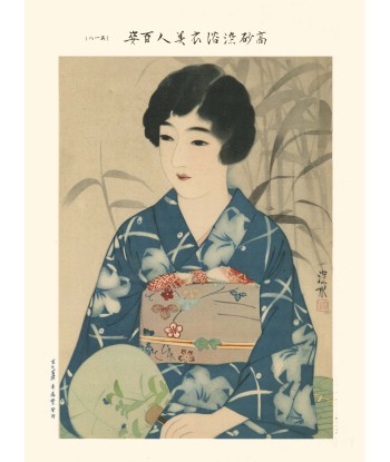 Uchiwa, 100 beautés en kimono de Shinsui Ito | Reproduction Fine Art prix pour 