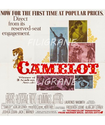 CAMELOT FILM Rmnj-POSTER/REPRODUCTION d1 AFFICHE VINTAGE la chaussure