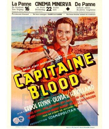 CAPITAINE BLOOD FILM Ralt-POSTER/REPRODUCTION d1 AFFICHE VINTAGE pas cher 