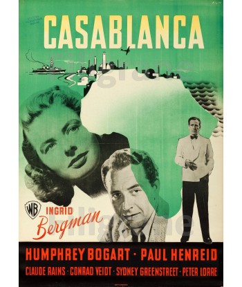 CASABLANCA FILM Rcki-POSTER/REPRODUCTION d1 AFFICHE VINTAGE Le MVP de beaucoup