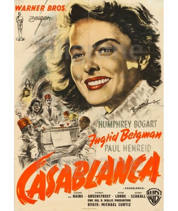 CASABLANCA FILM Rewr-POSTER/REPRODUCTION d1 AFFICHE VINTAGE vente chaude votre 