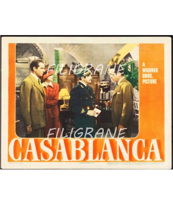 CASABLANCA FILM Rfvi-POSTER/REPRODUCTION d1 AFFICHE VINTAGE du meilleur 