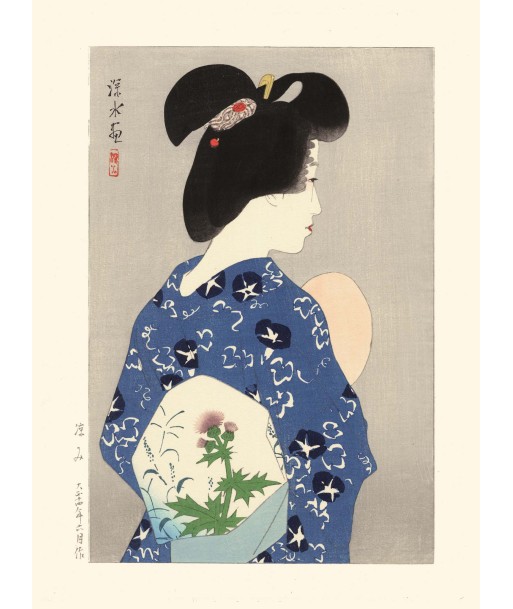 Soirée fraiche de Shinsui Ito | Reproduction Fine Art Amélioration de cerveau avec