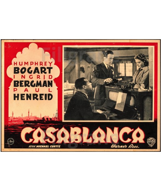 CASABLANCA FILM Riyx-POSTER/REPRODUCTION d1 AFFICHE VINTAGE de votre