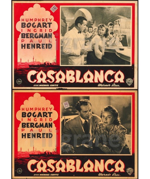 CASABLANCA FILM Rjli-POSTER/REPRODUCTION d1 AFFICHE VINTAGE votre restaurant rapide dans 