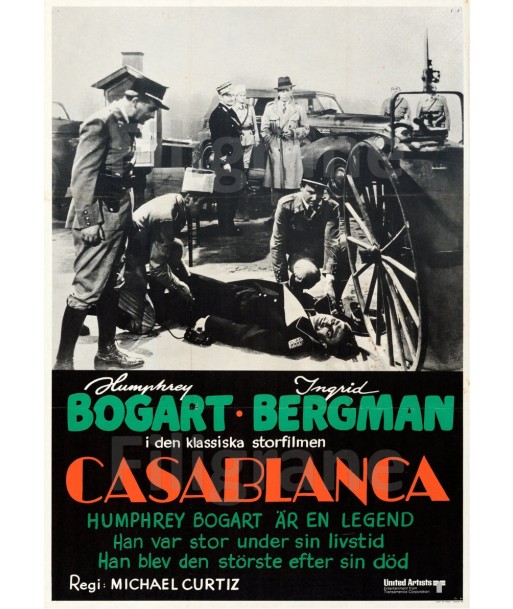 CASABLANCA FILM Rkqk-POSTER/REPRODUCTION d1 AFFICHE VINTAGE livraison gratuite