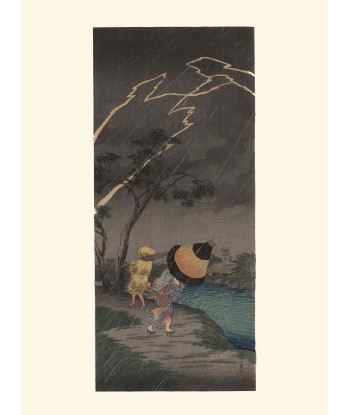 Orage à Tateichi de Shotei | Reproduction Fine Art sélection de produits