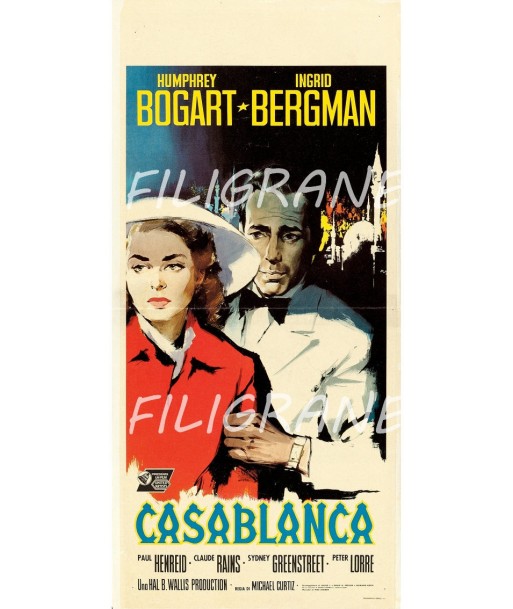 CASABLANCA FILM Rvlj-POSTER/REPRODUCTION d1 AFFICHE VINTAGE vous aussi creer 