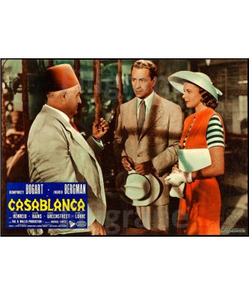 CASABLANCA FILM Rwef-POSTER/REPRODUCTION d1 AFFICHE VINTAGE de France