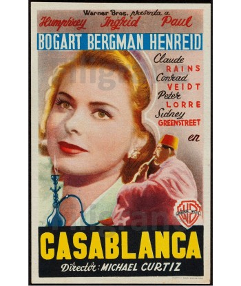 CASABLANCA FILM Rxld-POSTER/REPRODUCTION d1 AFFICHE VINTAGE En savoir plus