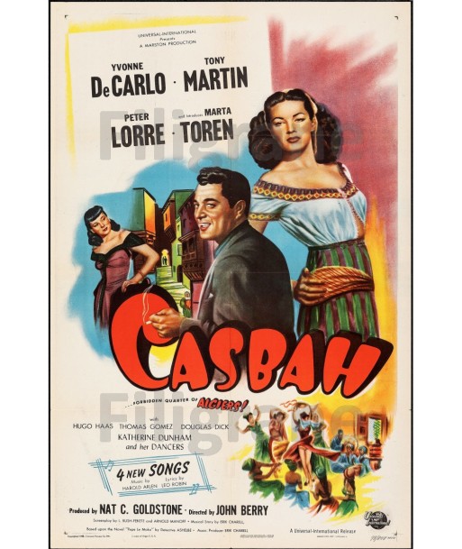 CASBAH FILM Rhof-POSTER/REPRODUCTION d1 AFFICHE VINTAGE Voir les baskets