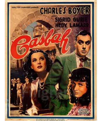 CASBAH FILM Rxjn-POSTER/REPRODUCTION d1 AFFICHE VINTAGE du meilleur 