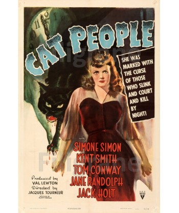 CAT PEOPLE FILM Rhyz-POSTER/REPRODUCTION d1 AFFICHE VINTAGE en linge