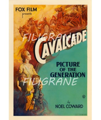 CAVALCADE FILM Rmic-POSTER/REPRODUCTION d1 AFFICHE VINTAGE brillant des détails fins