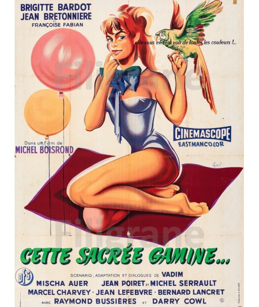 CETTE SACRéE GAMINE FILM Rfju-POSTER/REPRODUCTION d1 AFFICHE VINTAGE suggérées chez