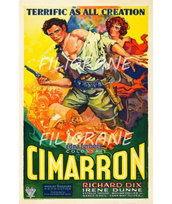 CIMARRON FILM Rjfk-POSTER/REPRODUCTION d1 AFFICHE VINTAGE destockage