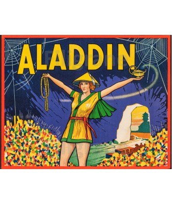 CINéMA ALADIN Rjrl-POSTER/REPRODUCTION d1 AFFICHE VINTAGE hantent personnes