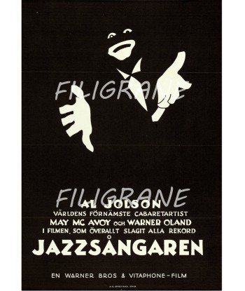 CINéMA AL JOLSON THE JAZZ  Rqbp-POSTER/REPRODUCTION d1 AFFICHE VINTAGE brillant des détails fins