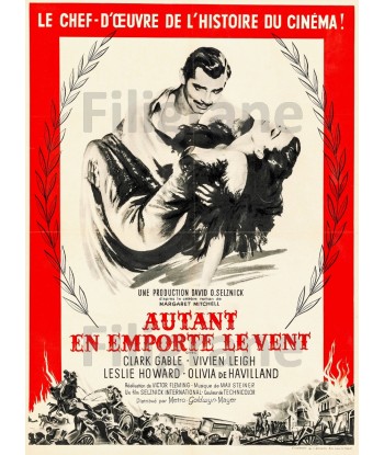 CINéMA AUTANT en EMPORTE le VENT Riuk-POSTER/REPRODUCTION d1 AFFICHE VINTAGE est présent 