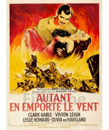 CINéMA AUTANT en EMPORTE le VENT Rqmj-POSTER/REPRODUCTION d1 AFFICHE VINTAGE shop