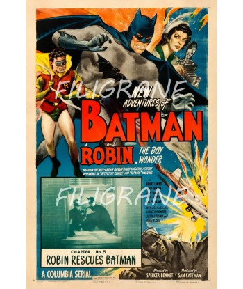 CINéMA BATMAN and ROBIN Rlnu-POSTER/REPRODUCTION d1 AFFICHE VINTAGE votre restaurant rapide dans 