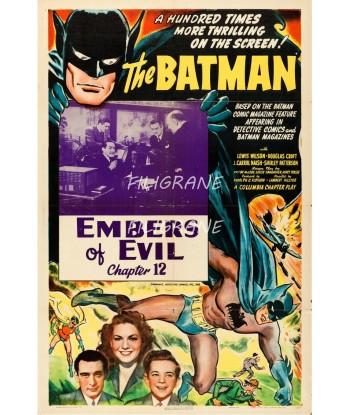 CINéMA BATMAN EMBERS of EVIL Rpnq-POSTER/REPRODUCTION d1 AFFICHE VINTAGE en stock