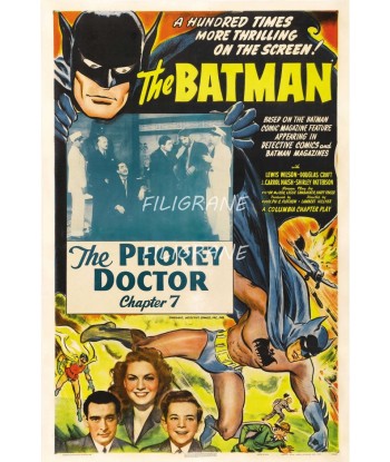 CINéMA BATMAN PHONEY DOCTOR Rwrp-POSTER/REPRODUCTION d1 AFFICHE VINTAGE Paris Déstockage Promo