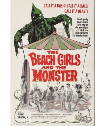 CINéMA BEACH GIRLS and MONSTER Rioz-POSTER/REPRODUCTION d1 AFFICHE VINTAGE chez Cornerstreet bien 