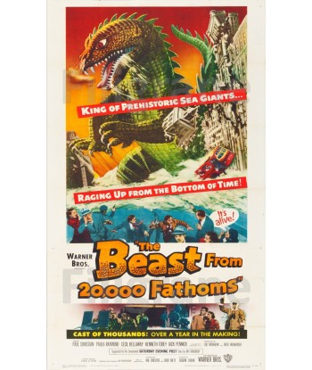 CINéMA BEAST from 20 000 FATHOMS Rrhu-POSTER/REPRODUCTION d1 AFFICHE VINTAGE pour bénéficier 