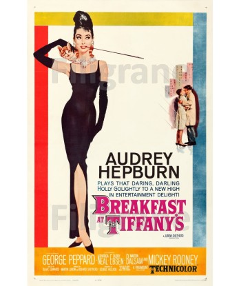 CINéMA BREAKFAST at TIFFANY'S  Rckb-POSTER/REPRODUCTION d1 AFFICHE VINTAGE est présent 