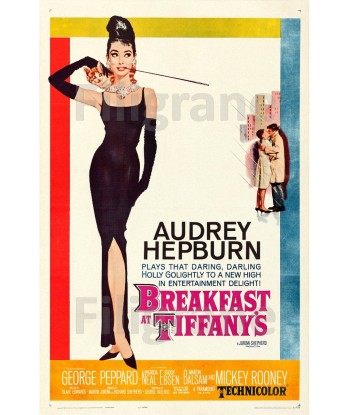 CINéMA BREAKFAST at TIFFANY'S  Rqlg-POSTER/REPRODUCTION d1 AFFICHE VINTAGE de pas cher