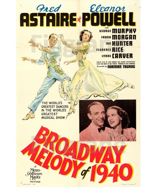 CINéMA BROADWAY MELODY of 1940 Rhvm-POSTER/REPRODUCTION d1 AFFICHE VINTAGE l'évolution des habitudes 