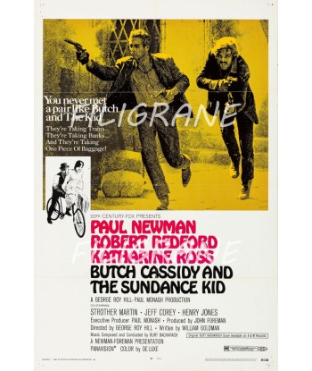 CINéMA BUTCH CASSIDY SUNDANCE KID Ryjt-POSTER/REPRODUCTION d1 AFFICHE VINTAGE d'Europe débarque